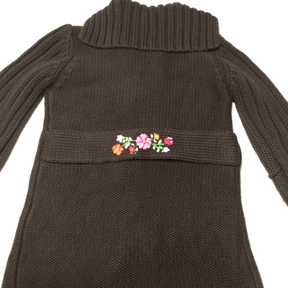 Savannah Flowers embroidered Knitted Toddler Cardigan. - Picture 10 of 12